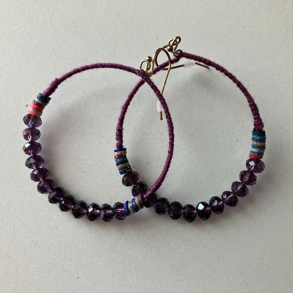 Fun & Colorful Hoop Earrings - Picture 3 of 4